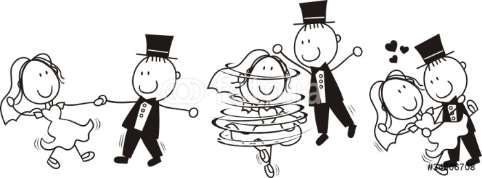 Papier Peint Premier dessin  anim  de mariage  de danse  