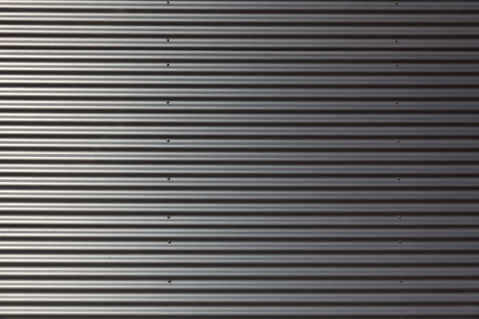 Fototapete Textur-Serie: Fassadenverkleidung, Wellblech. • Pixers