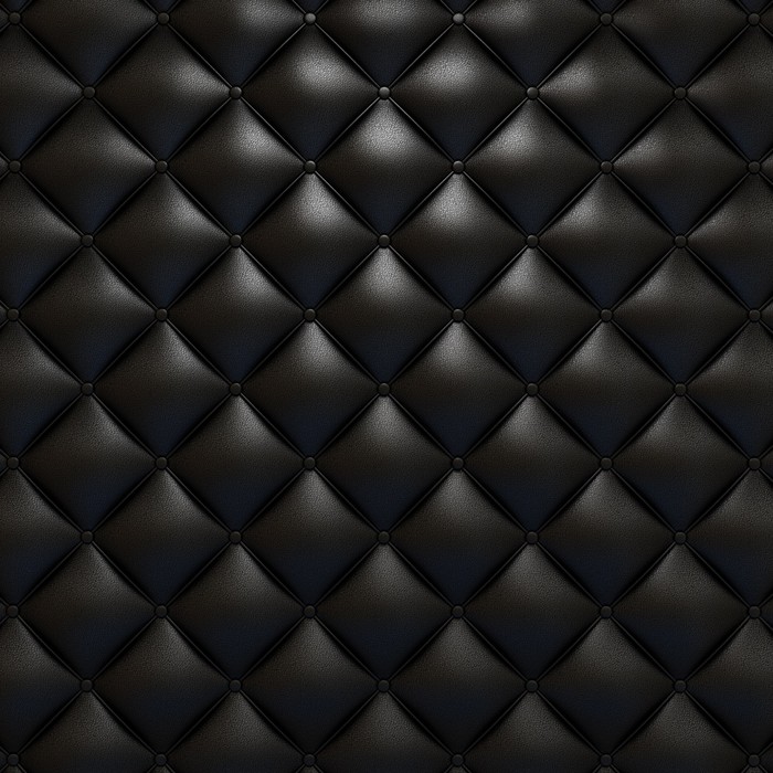 Poster Black leather upholstery texture 