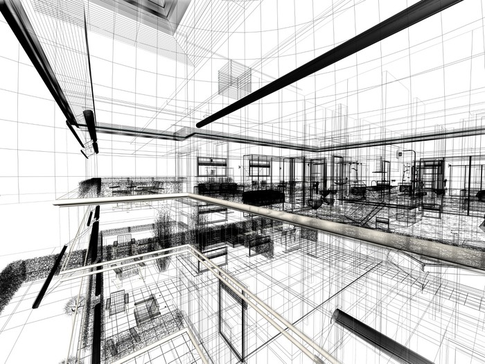 Appartamento rendering 3d interni architettura progetto wall mural ... Rendering 3d interni