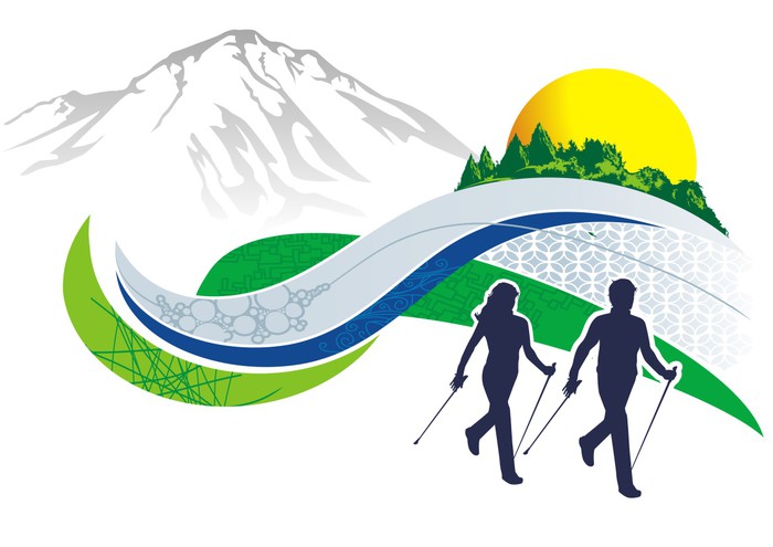 Zaino Montagna Bâton Randonnée Bois Châtaignier 1,1m - Bordure Marche Montagne Pèlerinage Bâton Marche Châtaignier