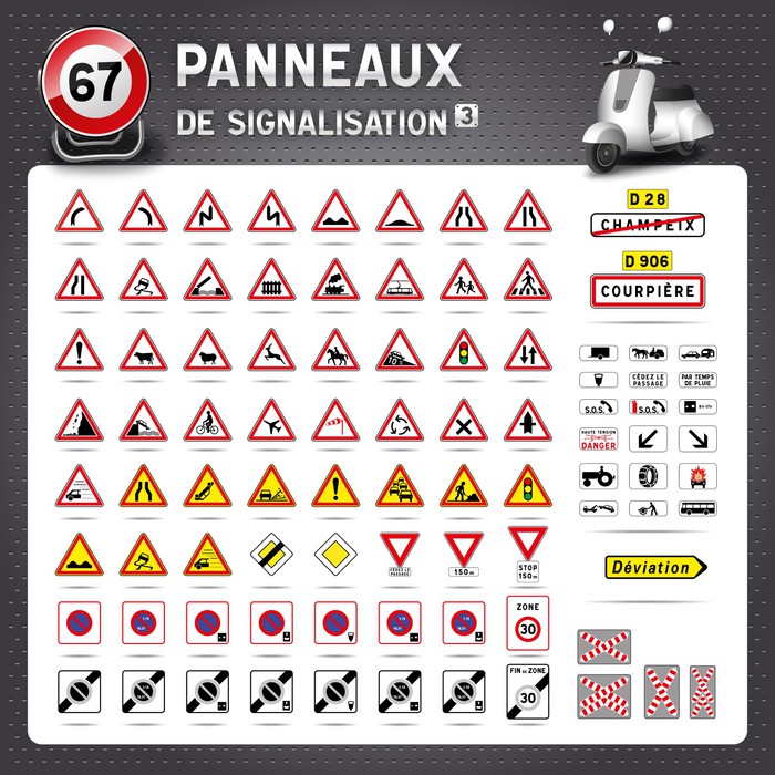 Panneaux De Signalisation Routiere 3 Poster Pixers We Live To Change