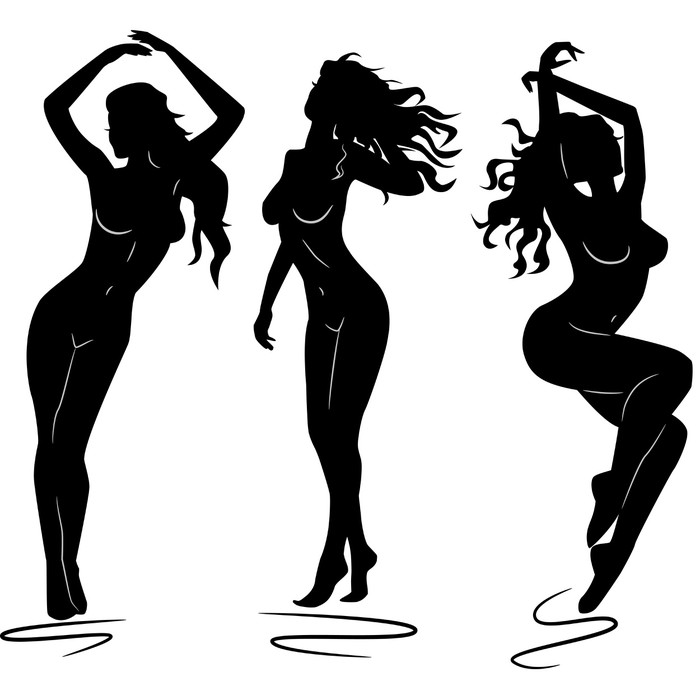 Download Aufkleber Sexy Frau Silhouetten • Pixers® - Wir leben, um zu verändern