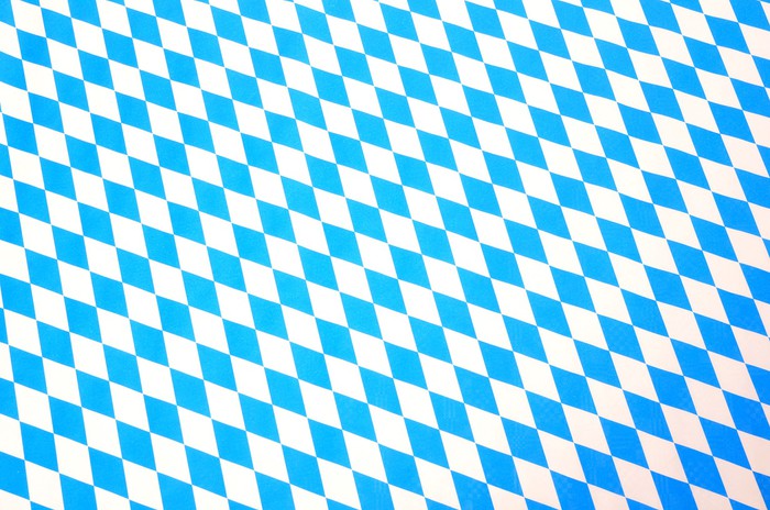 Fototapete Bayerisches Muster blau weiß Hintergrund ...