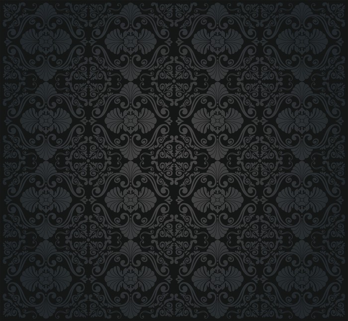 black victorian wallpaper