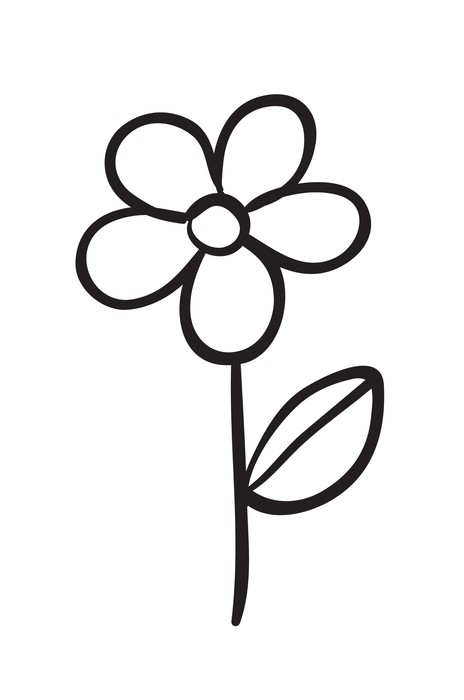 Vinilo Pixerstick Dibujo Flor • Pixers® - Vivimos para cambiar