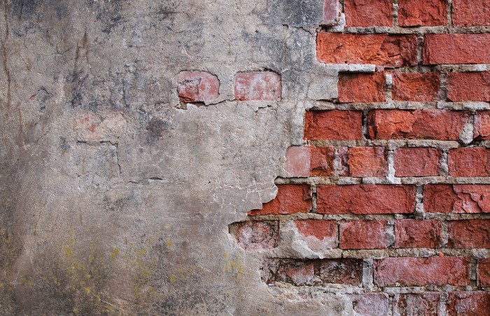 Fotomural Pared vieja casa en ruinas • Pixers® - Vivimos para cambiar