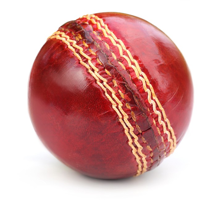 Giocatore Del Cricket Che Colpisce Progettazione Della Palla