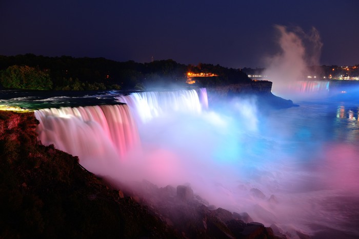 Niagara Falls in colors Wall Mural • Pixers® • We live to change