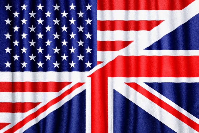 USA and UK flag Wall Mural • Pixers® • We live to change