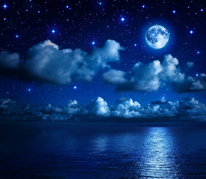 Rideau transparent Ciel étoilé la nuit 