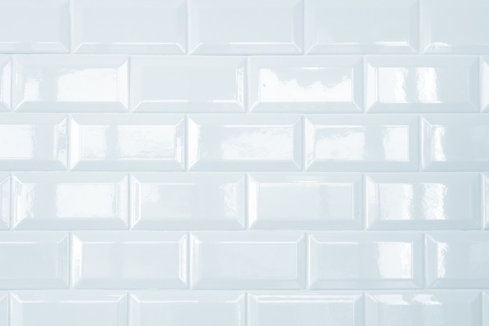 Vinilo Pixerstick Blanco de cerámica de pared de azulejos de ladrillo