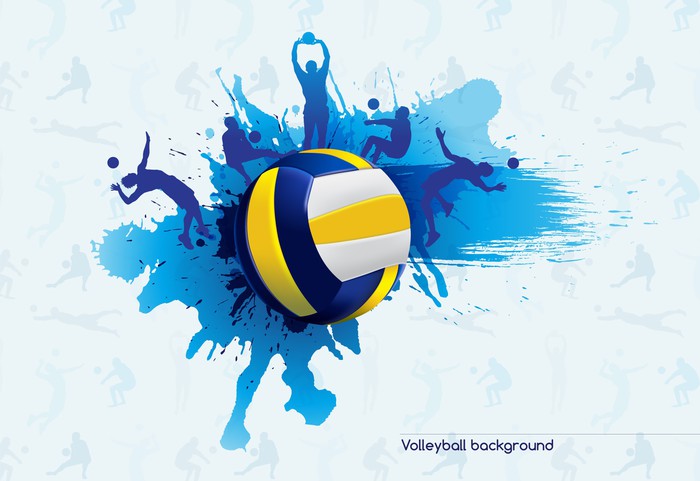 Vinilo Pixerstick Voleibol abstracto • Pixers® - Vivimos para cambiar