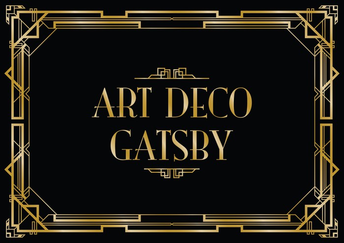 Gatsby art deco background Wall Mural • Pixers® • We live 