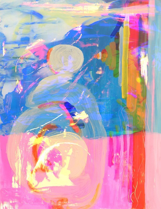 Abstract On Glass Self-Adhesive Wall Mural - Leisure