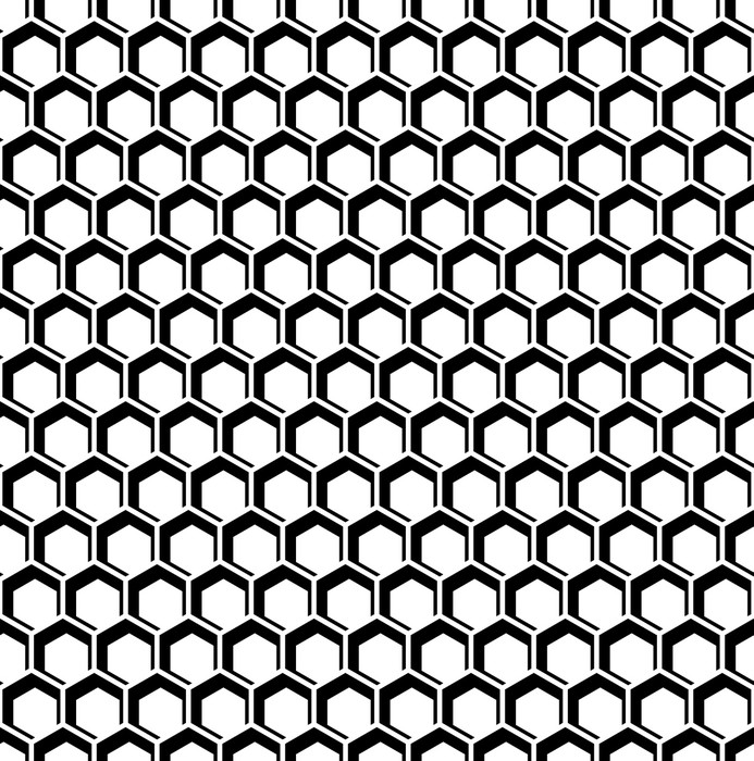 Seamless hexagons texture. Honeycomb pattern. Wall Mural • Pixers® • We ...