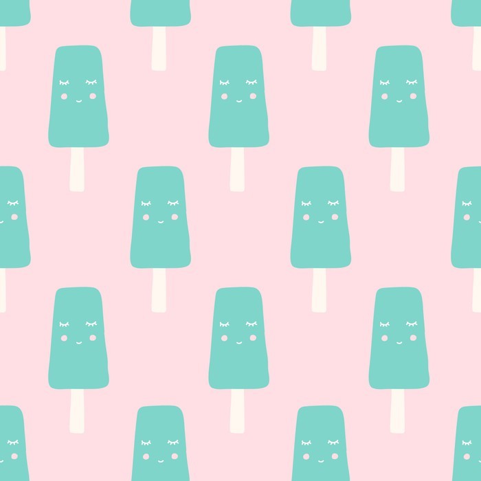seamless ice cream pattern Wall Mural - Vinyl - Graphic Resources