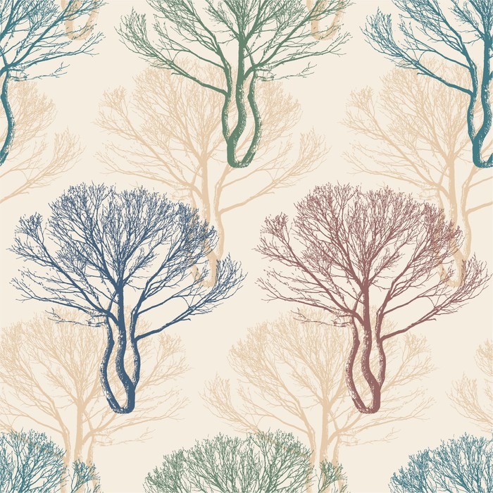 trees Self-Adhesive Wall Mural - 
