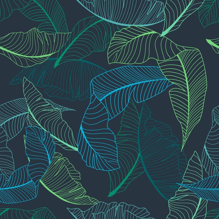 palm pattern Self-Adhesive Wall Mural - 