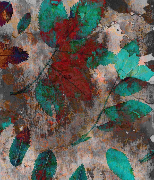 Large bright backgrounds. The mixing paints and nature Wall Mural - Vinyl - Relaxation